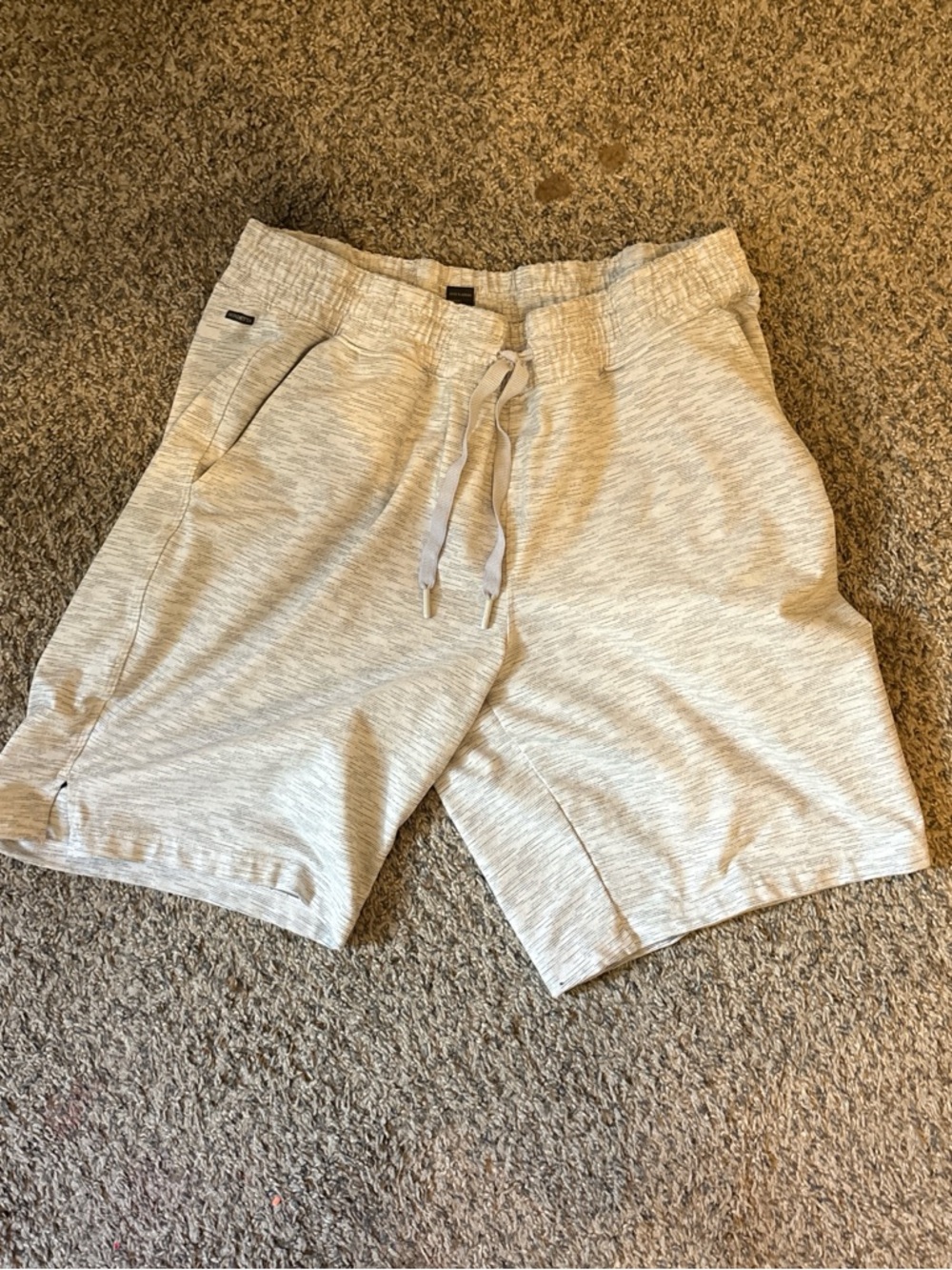 Men's Mondetta light grey active shorts